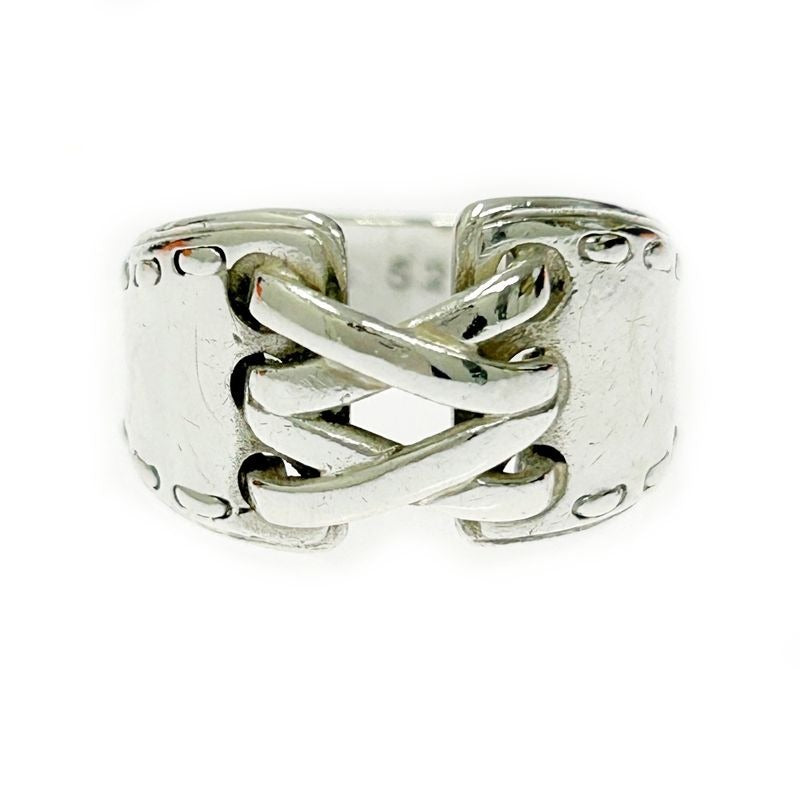 Hermes Silver Mexico Ring 52 7.8 g 925 Engraved