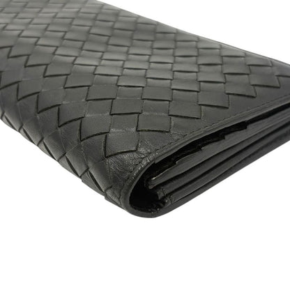 3199 Bottega Veneta Long Wallet 156819 Black Preowned Men's Folded Wallet