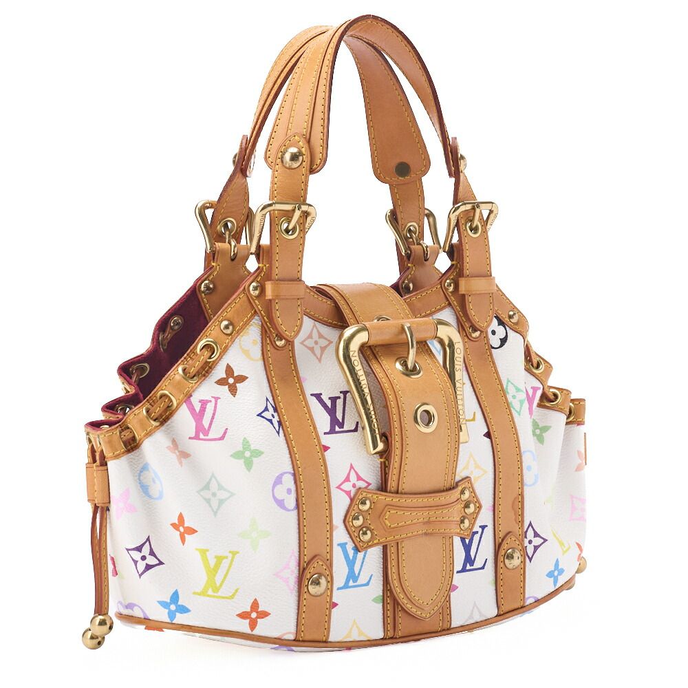 Louis Vuitton Monogram Monogram Multicolor Theda PM Handbag White Multicolor