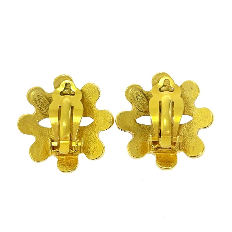Chanel GP 94p Coco Mark Earrings Gold 408853 Earrings