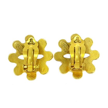 Chanel GP 94p Coco Mark Earrings Gold 408853 Earrings