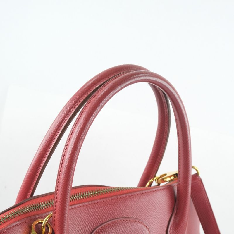 Hermes Bolide 31 Courchevel Red 0Y Ladies Handbag