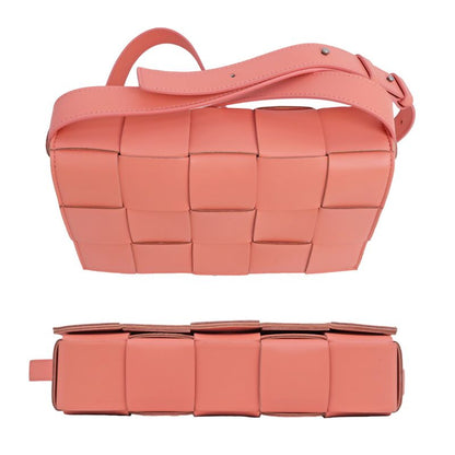 Bottega Veneta Cassette Shoulder Bag Maxi Intrecciato Pink 578004