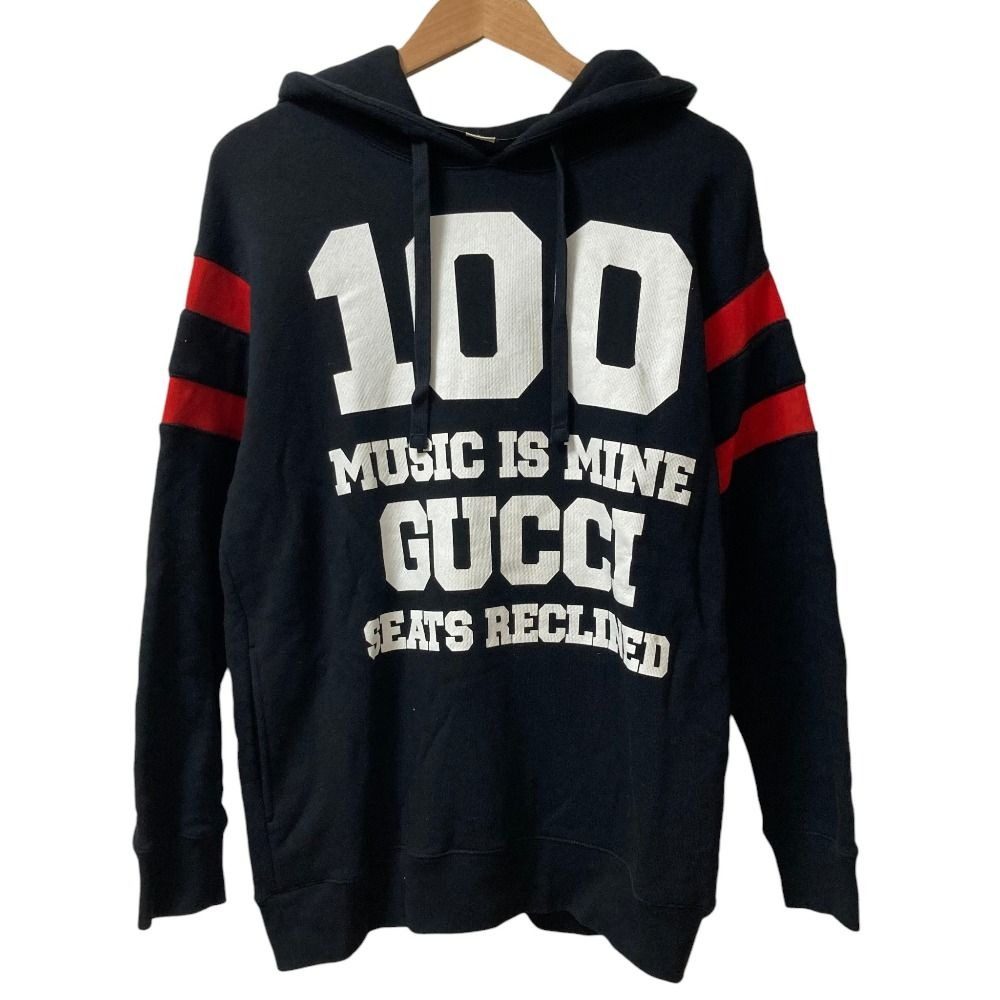 Gucci Sony Music IS Mine Sweatshirt Hoodie S Black White Red