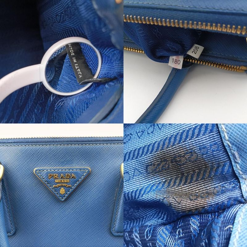 Prada Galleria Blue Saffiano Leather Bn1801208 180