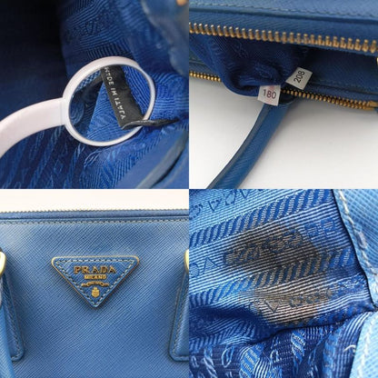 Prada Galleria Blue Saffiano Leather Bn1801208 180