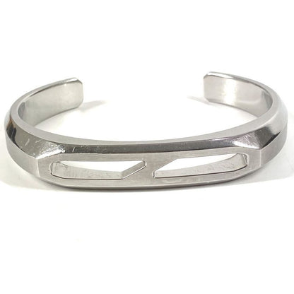 Hermes Bangle Delta Cuff Bangle SS Silver