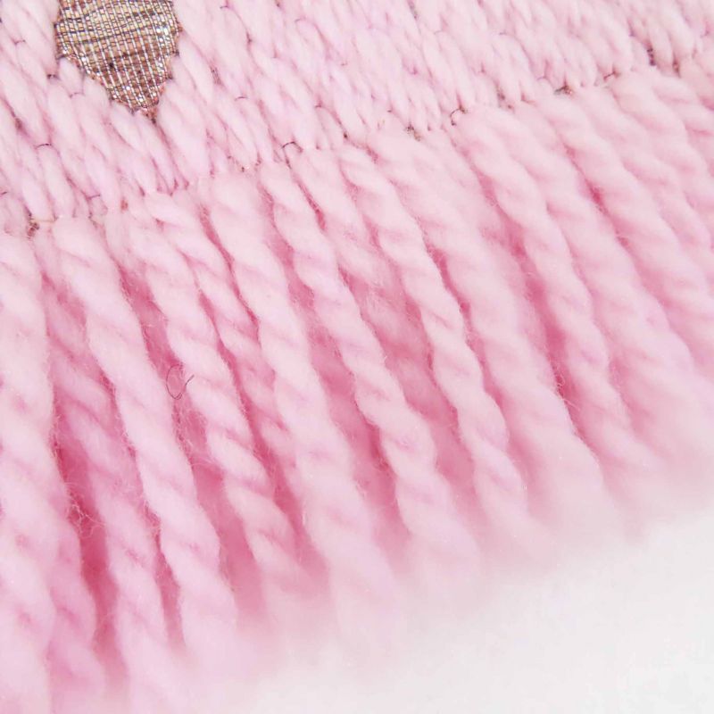 Louis Vuitton M70466 Echarpe Logomania Shine Wool Silk Rose Ballerine Fringed