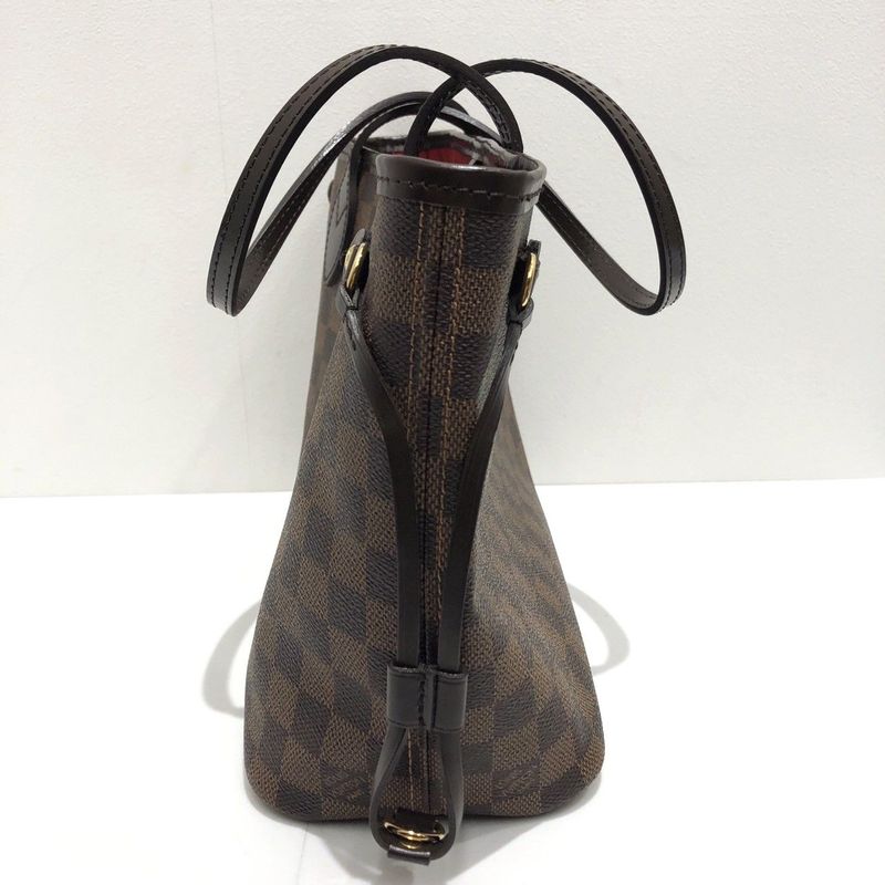 Louis Vuitton Damier Neverfull PM N51109 Tote Bag Shoulder Brown Preowned 005815