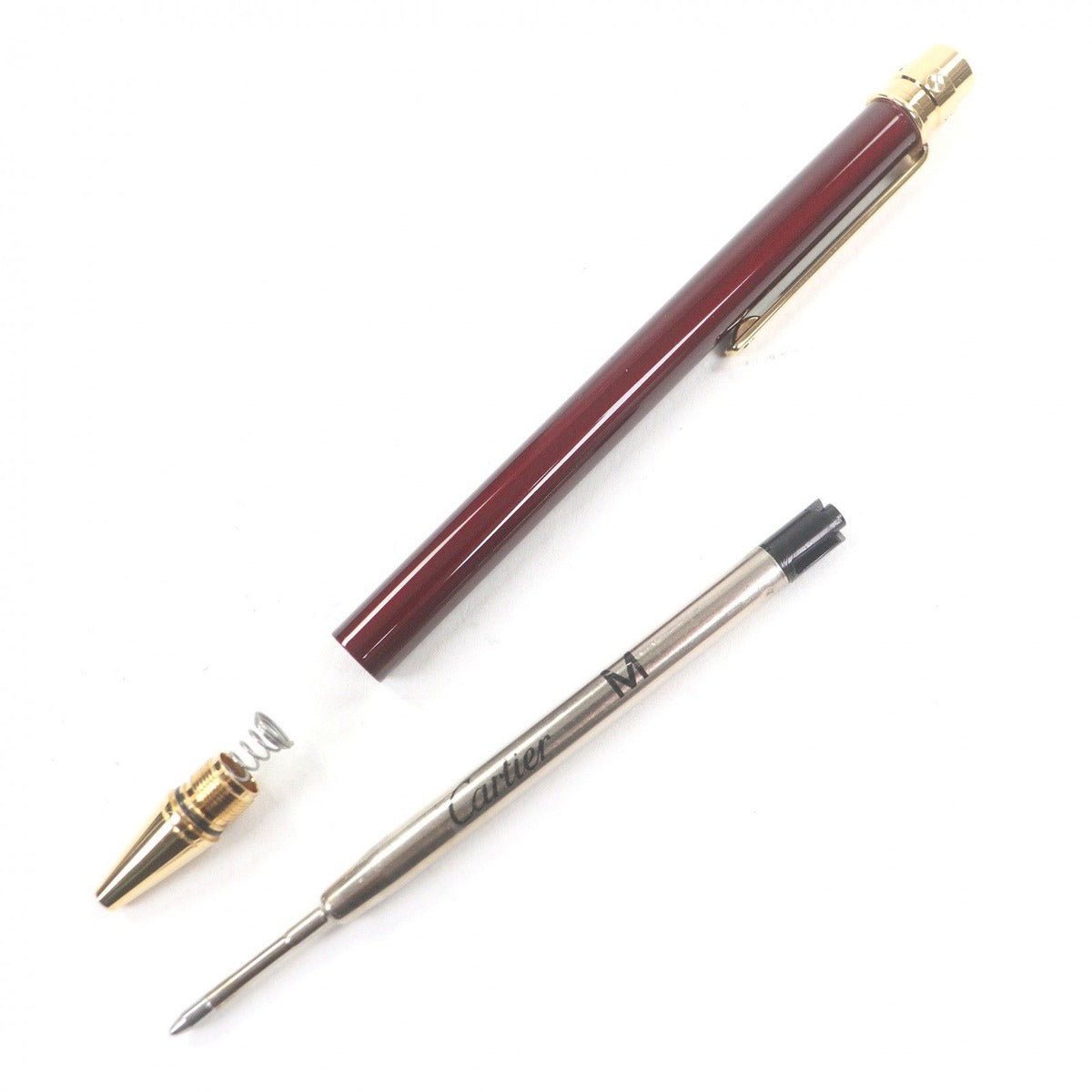 Cartier Santos de Cartier Twist Ballpoint Pen Gold Hat Bold — view 3