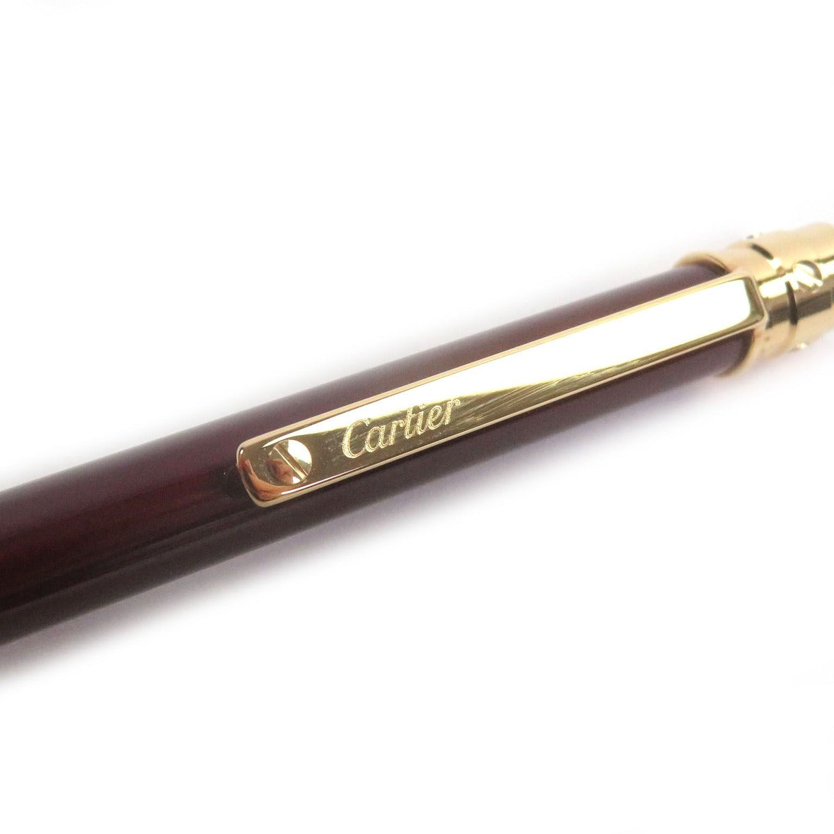 Cartier Santos de Cartier Twist Ballpoint Pen Gold Hat Bold — view 6