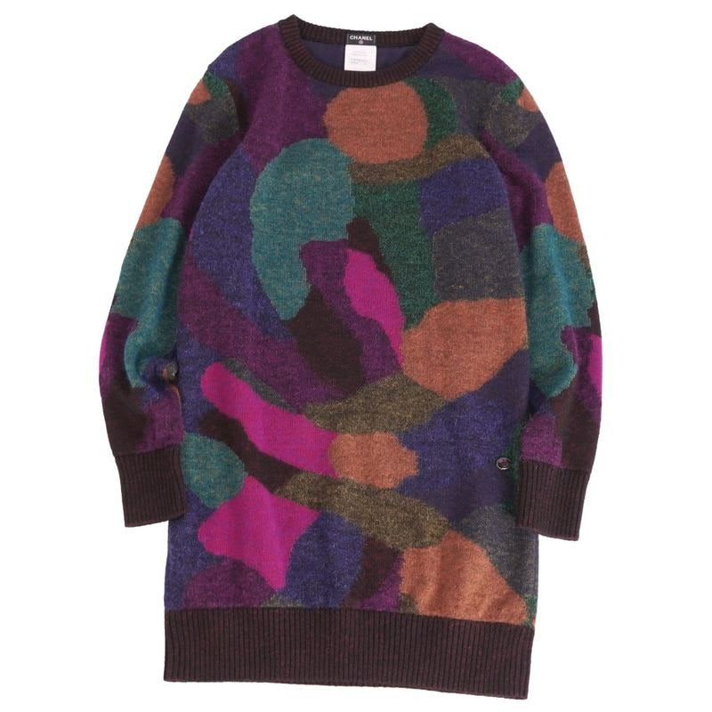 Chanel Dress P44 Knit Long Sleeve
