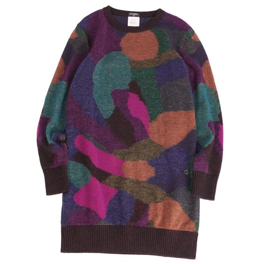 Chanel Dress P44 Knit Long Sleeve