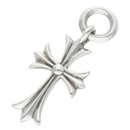 Chrome Hearts Tiny CH Cross Charm Silver Necklace Top
