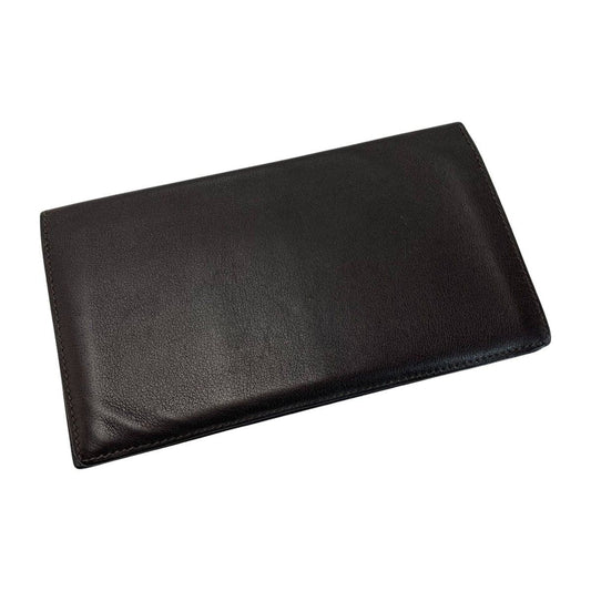 Hermes Citizen Twill Long Silk-in Brown Wallet Billfold Coin Purse None