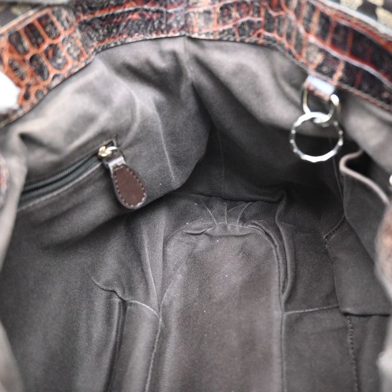 Celine Hand Shoulder Bag 2way Macadam Brown 62ka955