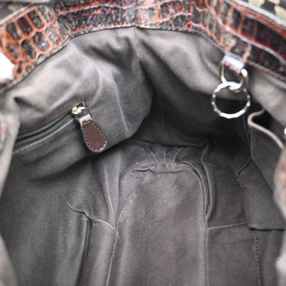 Celine Hand Shoulder Bag 2way Macadam Brown 62ka955