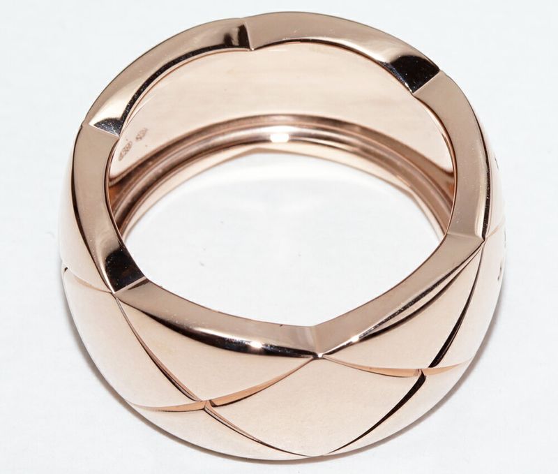 Chanel 18K Beige Gold Ring With 53 Diamonds (approx 044ct) Coco Crush Collection