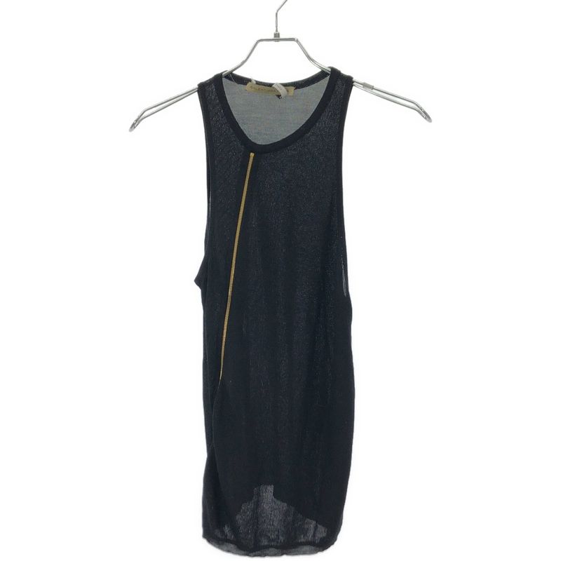 Balenciaga 2004aw Nicolas Ghesquiere Period Zip Design Silk Knit Vest 143716