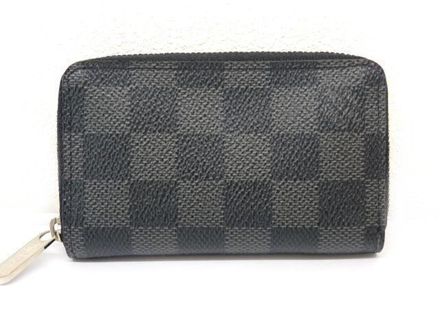 Vuitton Coin Case - N63076 Mi0173 Zippy Coin Purse Damier Graphite Coin Purse