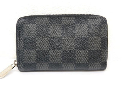 Vuitton Coin Case - N63076 Mi0173 Zippy Coin Purse Damier Graphite Coin Purse