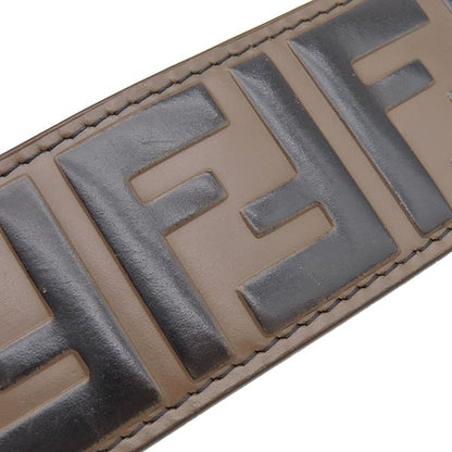 Fendi Shoulder Strap You Mini Calf Brown and Black Gold Hardware Brown Zucca