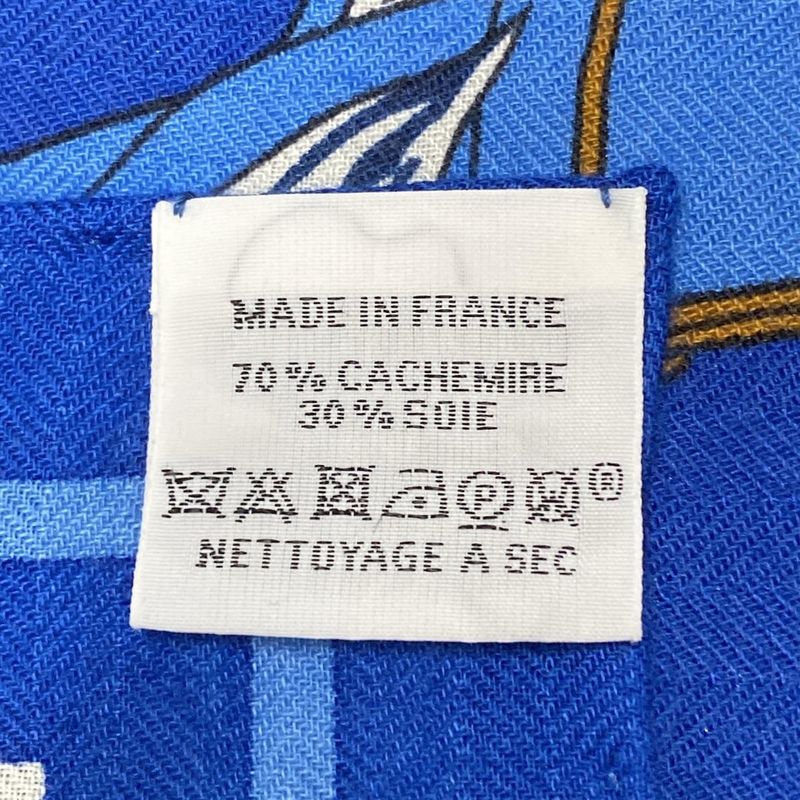 Hermes Stole (shawl) Carre Geant/shawl Carre 140 Blue×white×multi LA Promenade