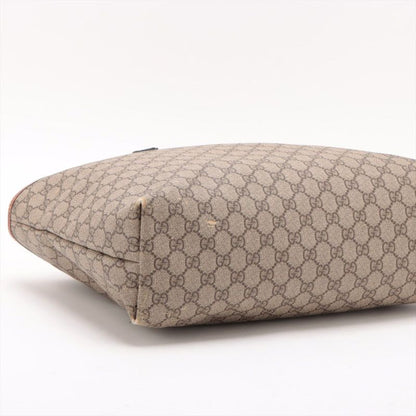 Gucci GG Supreme Tote Bag 211134 Unisex Brown Made In Italy