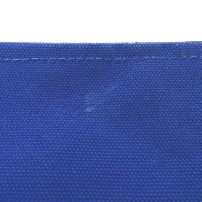 Hermes Flat Pouch MM Canvas Blue Pouch 0275 Hermes