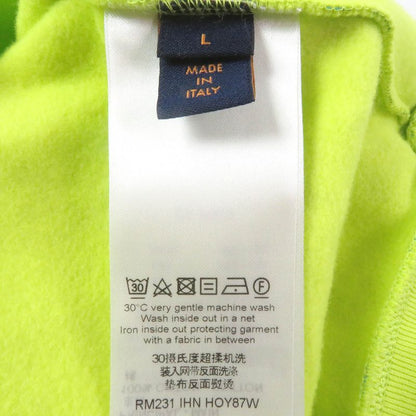 Louis Vuitton 2023 100% Cotton Monogram Print Allover Sweatshirt Lime Green L