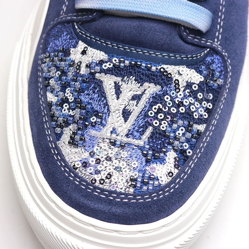 Louis Vuitton LV Ori Line Low Cut Sneakers 8 Blue 1a8smb Limited