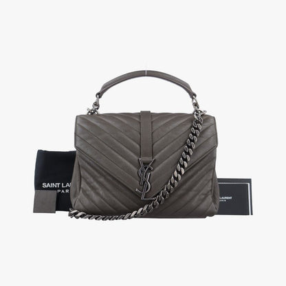 Yves Saint Laurentyves Saint Laurent College Grey Leather 428056 Dmr4280560516