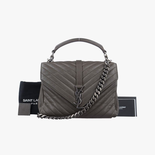 Yves Saint Laurentyves Saint Laurent College Grey Leather 428056 Dmr4280560516