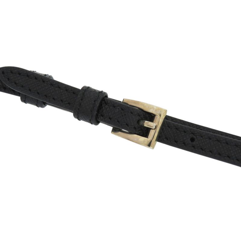 Prada 1ne175 Nylon With Strap Silver Hardware Black Pouch 0351 Prada