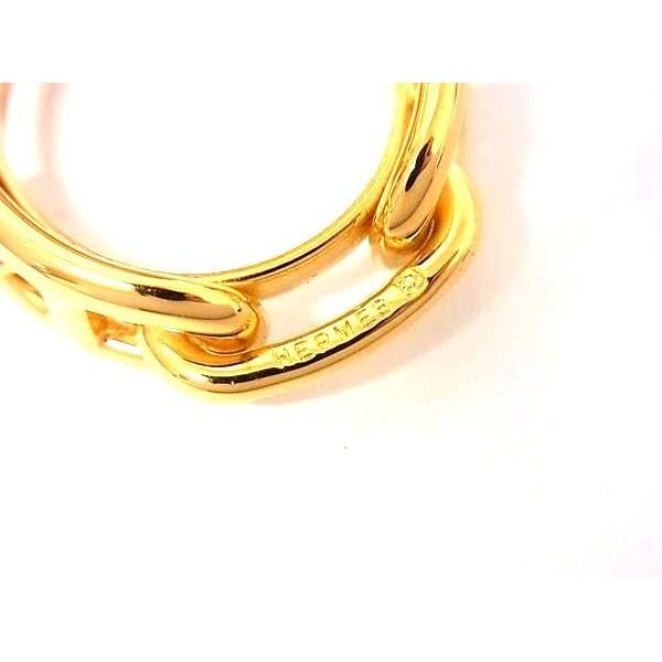 Hermes Chaine D'ancre Lucade Legato Scarf Ring Closure Gold — view 3