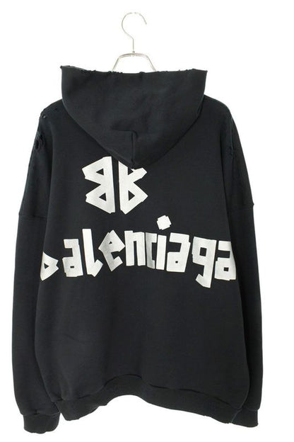 Balenciaga 739024 Tqvq9 Tapered Logo Pullover Hoodie Men's 2