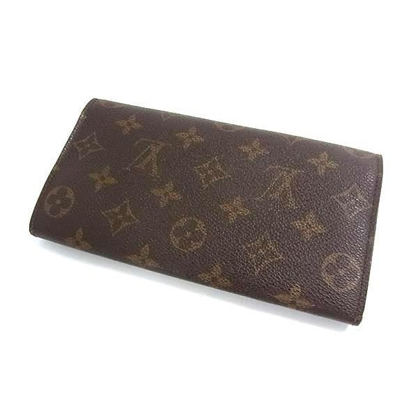 Louis Vuitton Long Wallet Monogram Pochette Porte Monet Cles Di Brown — view 3