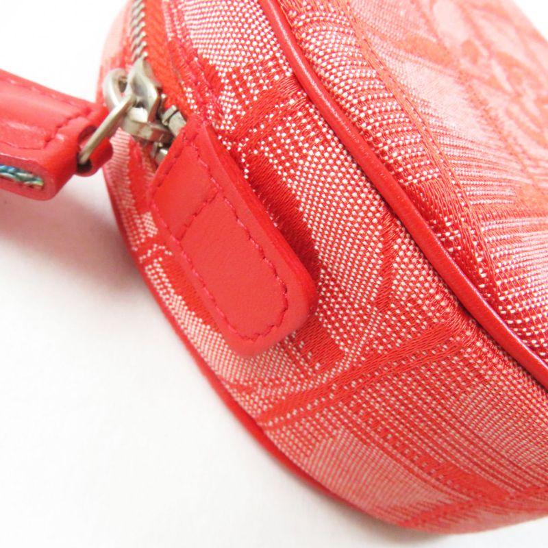 CHANEL 6859809 New Travel Line Nylon Round Shape Round Pouch Red With Box Made