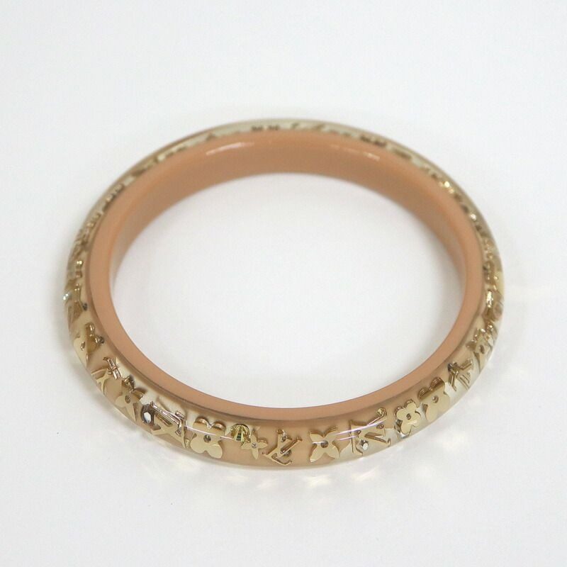 Louis Vuitton Brassunk Illusion Bangle Resin Clear Bracelet