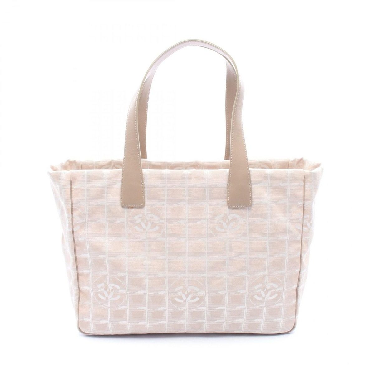 Chanel Tote New Travel Line MM Pin Beige White Others New MM