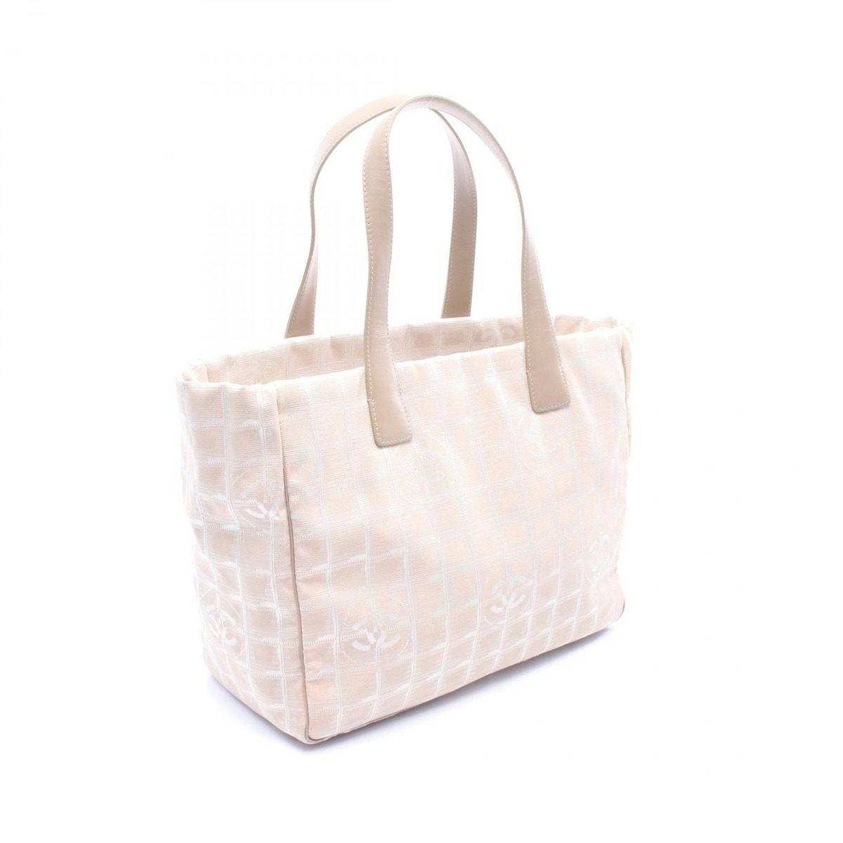 Chanel Tote New Travel Line MM Pin Beige White Others New MM — view 2