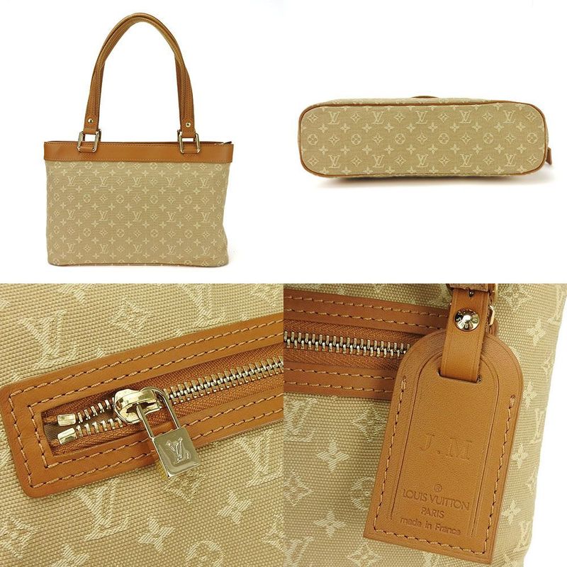 Louis Vuitton Tote Bag Lucille Pmm92684monogram/mini Beigecanvasscuff Leather