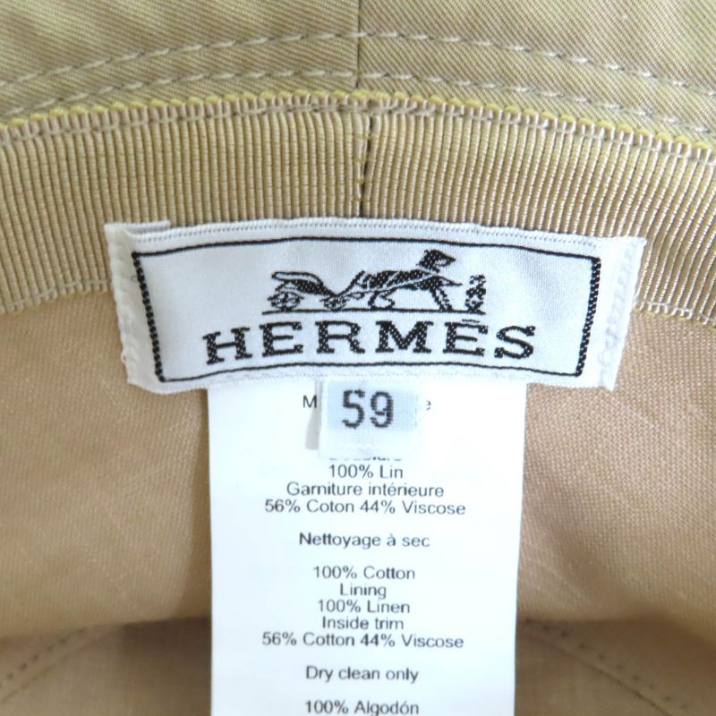 Hermes Fred Stitch Fred Stitch 100% Linen Lining Beige Trench Purchased March