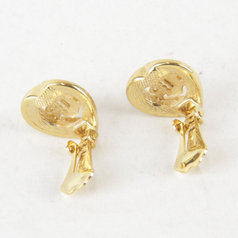 Christian Dior Necklace (parts Off) + Earring Set With Box Necklace