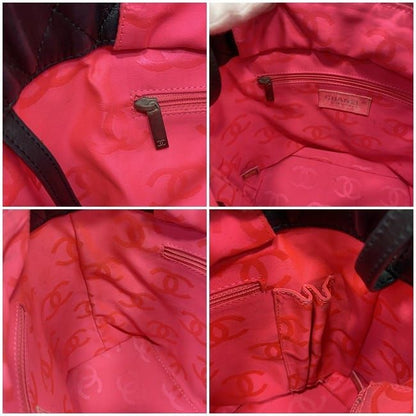 Chanel Tote Bag F21152 Black White Cambon