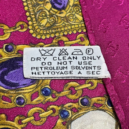 Chanel Jewelry Scarf Silk Pink Multicolor