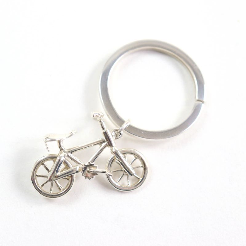 Tiffany & Co Sv925 Rare Model Bicycle Key Ring Key Holder Silver