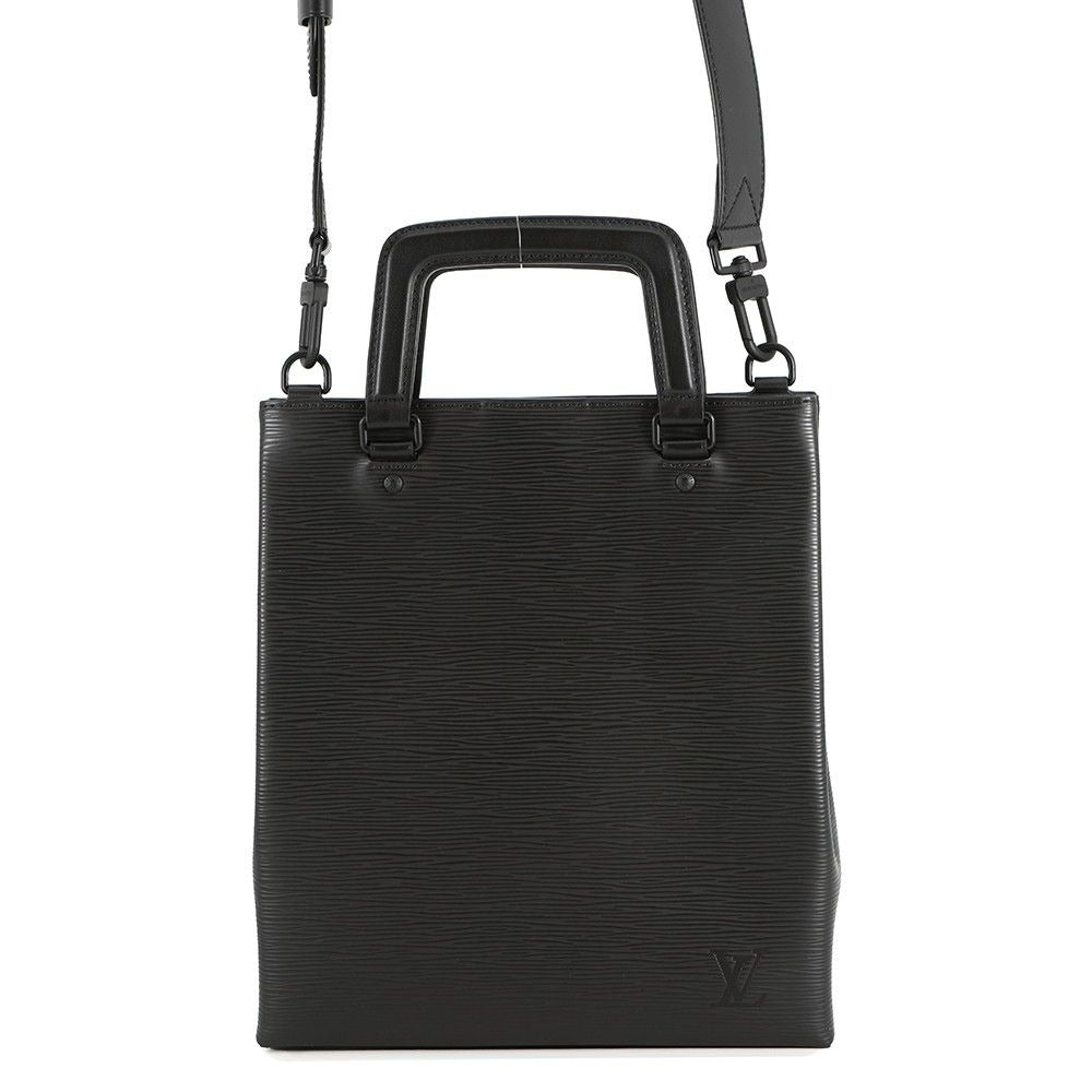 Louis Vuitton Handbag Epi Sac Plafold 2-Way Shoulder Black Noir