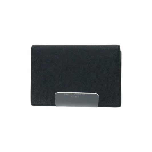 Saint Laurent Business Card Holder Case Classic Calf Leather Black