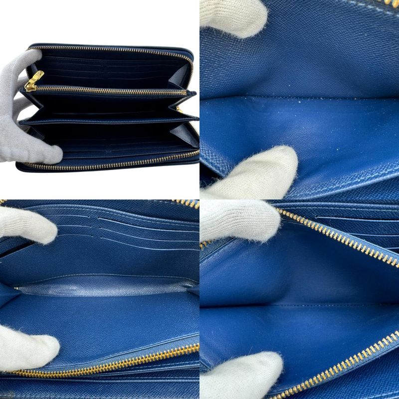 Louis Vuitton M81226 Zippy Wallet Round Zipper Jacquard Denim Monogram Long